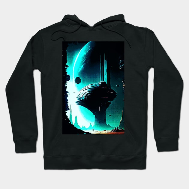 Science Fiction Alien Landscape 103 Hoodie by Korey Watkins